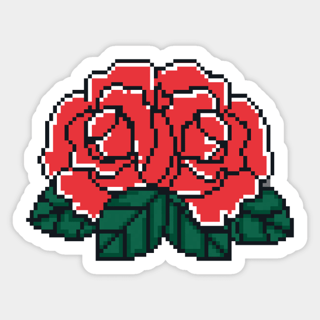 pixel roses Sticker by Gaspar987